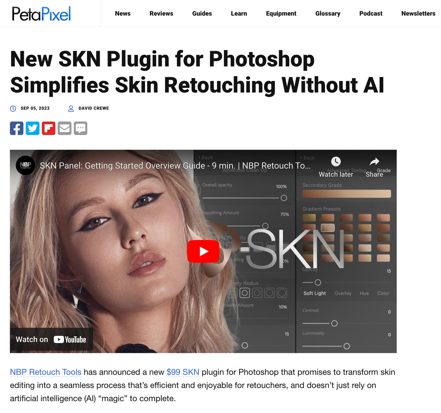 NBP SKN Panel for Photoshop
