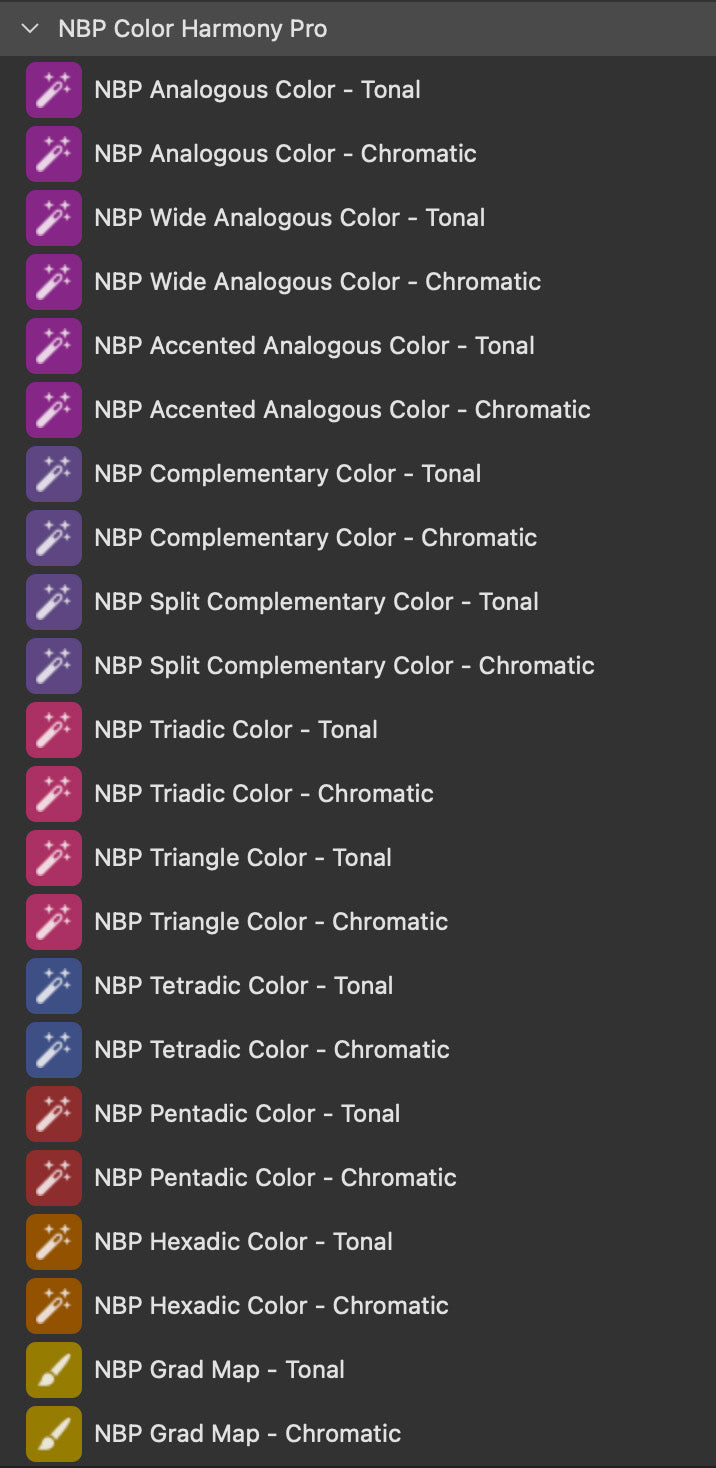 NBP Actions: Color Harmony Pro for Photoshop