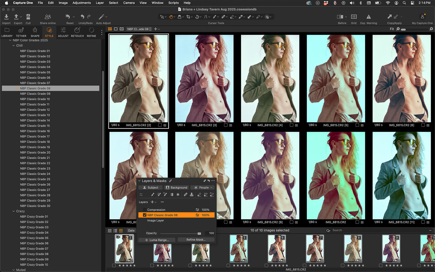 NBP Styles: Color Grades 2025