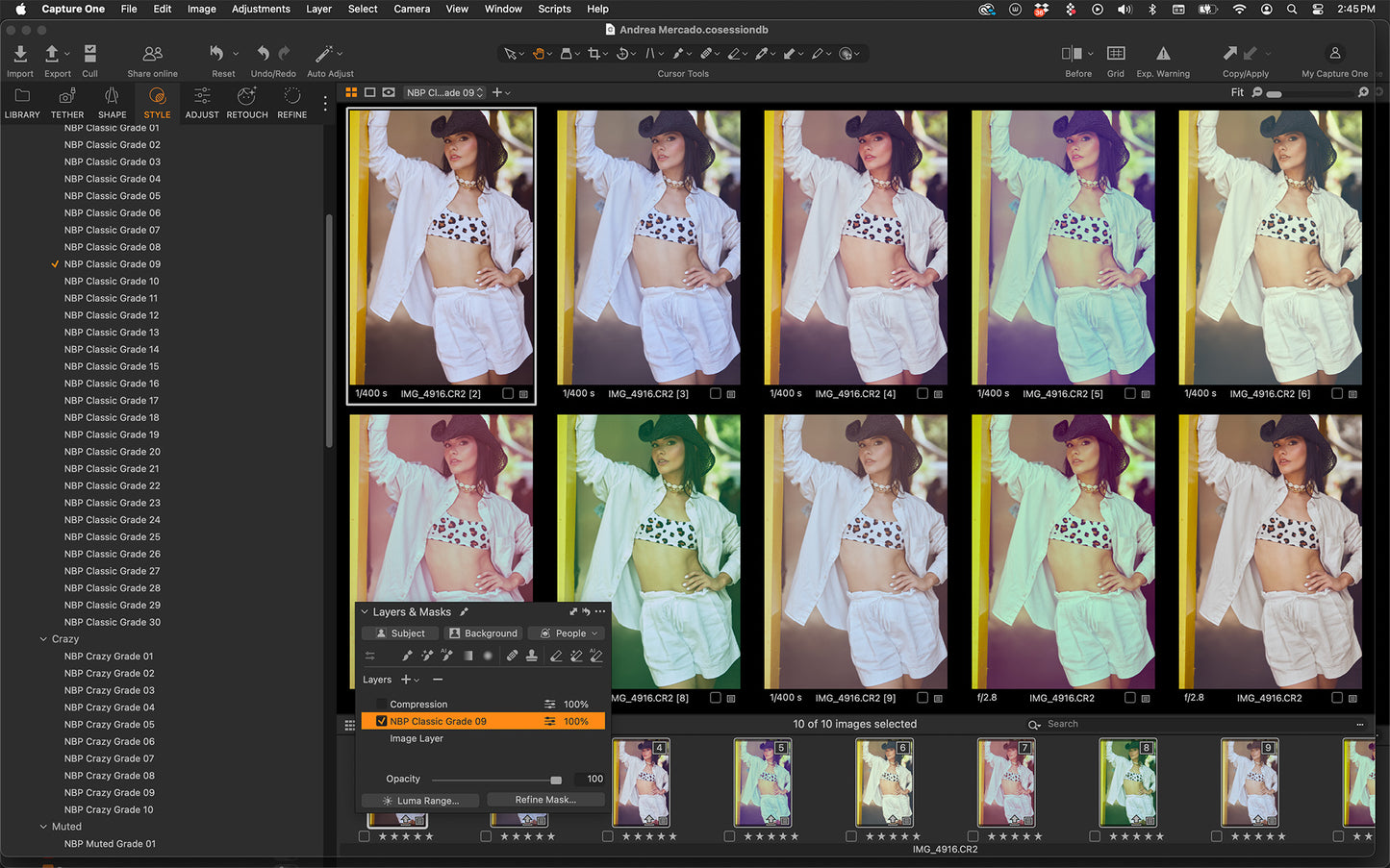 NBP Styles: Color Grades 2025